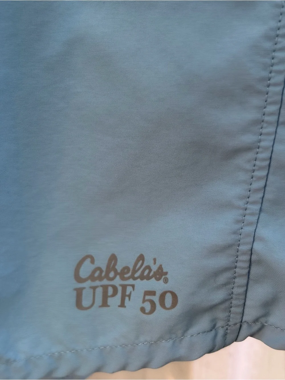 Cabelas Men's Blue Vented Button Down LS Fishing Hiking Outdoor Shirt Lg EUC